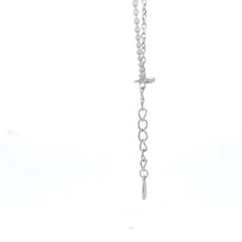 Load image into Gallery viewer, 925 Sterling Silver Necklace 17 inches Chain Red Agate Clover Pendant

