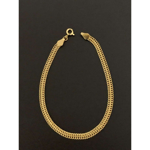 18K Gold Bracelet Chain Sedusa Link 2.09 grams