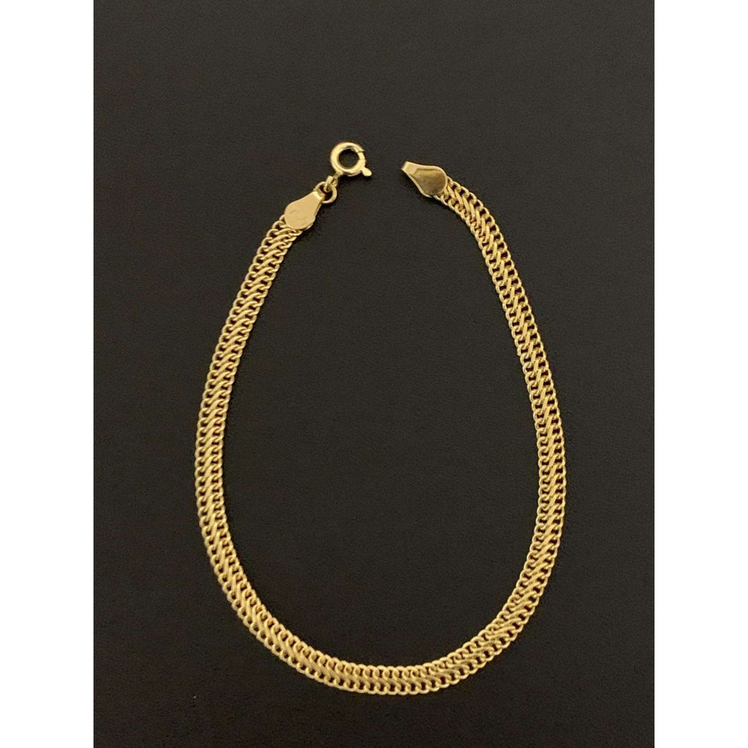 18K Gold Bracelet Chain Sedusa Link 2.09 grams