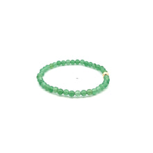 Load image into Gallery viewer, Natural Aventurine Gemstones Mini 4mm 18K Gold Charm Bead - Rafant
