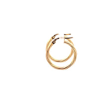 Load image into Gallery viewer, 18K Yellow Gold Earrings Hoops 1 gram - Rafant
