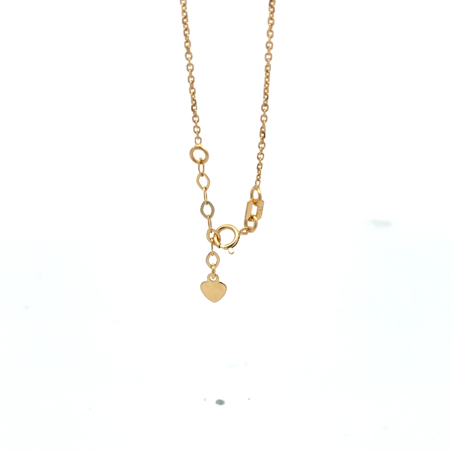 18K Gold Bracelet Oval Beads Size 7 inches plus one inch Extension Charm - Rafant