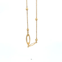 Load image into Gallery viewer, 18K Gold Bracelet Oval Beads Size 7 inches plus one inch Extension Charm - Rafant
