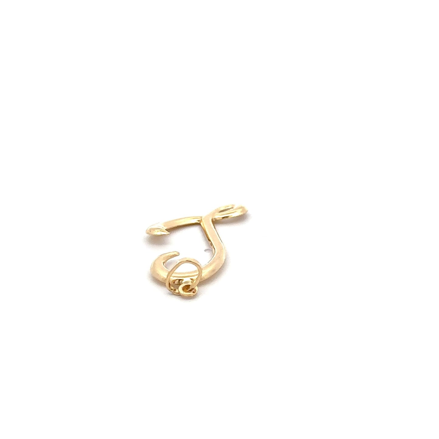 18K Gold Pendant Letter L Not a Back to Back Design 1.37 grams - Rafant
