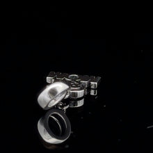 Load image into Gallery viewer, 925 Sterling Silver Charm Bead Heart MOM Pink For Charm Bracelet Necklace - Rafant
