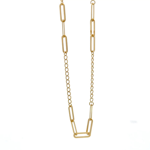 18K Gold Bracelet Paperclip Cable Link Size 6 inches plus 1.5 inches Extension 1.35 grams - Rafant