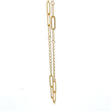 Load image into Gallery viewer, 18K Gold Bracelet Paperclip Cable Link Size 6 inches plus 1.5 inches Extension 1.35 grams - Rafant
