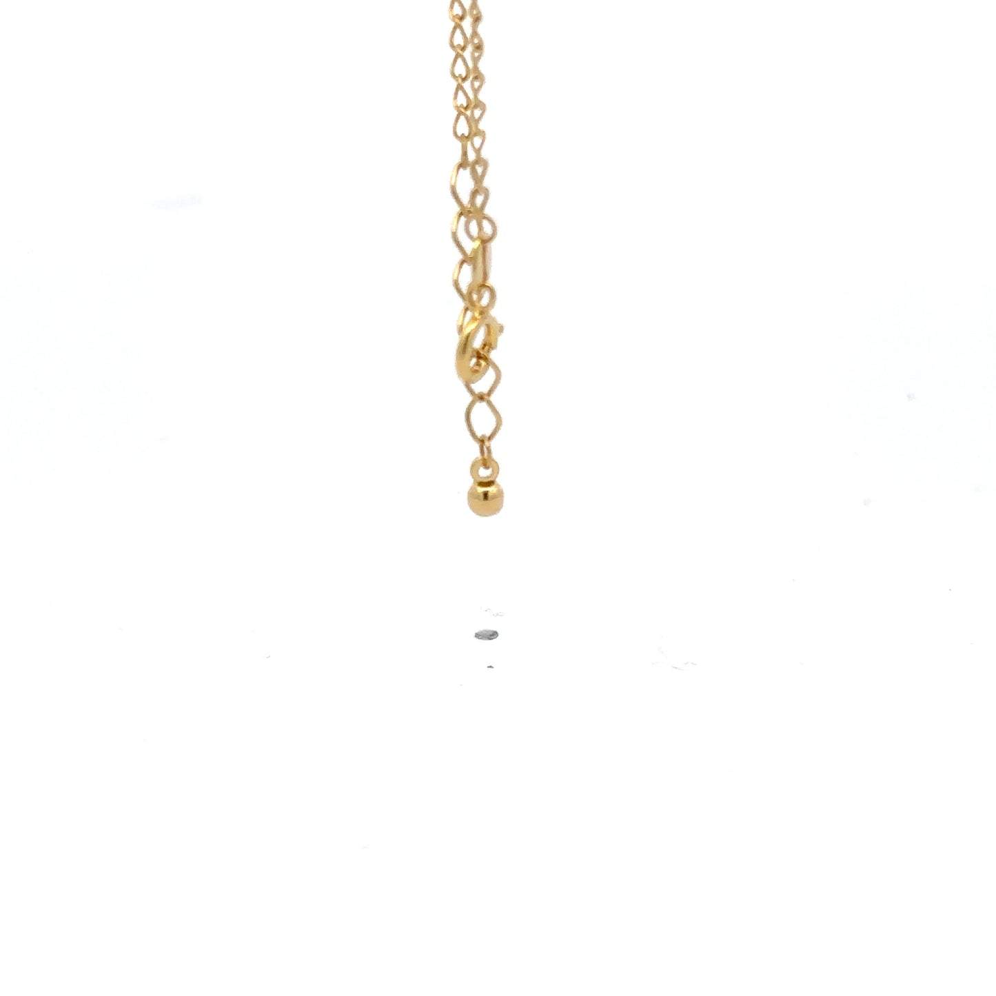 18K Gold Bracelet Paperclip Cable Link Size 6 inches plus 1.5 inches Extension 1.35 grams - Rafant