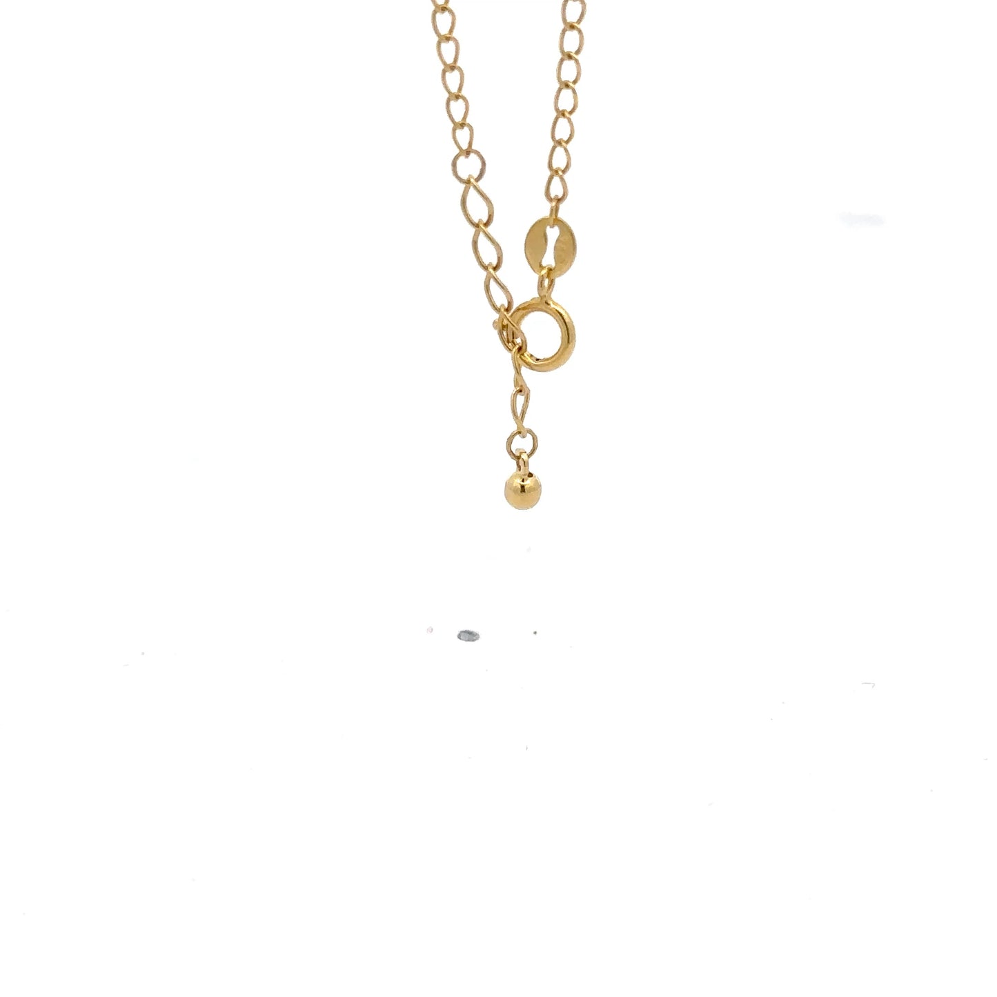 18K Gold Bracelet Paperclip Cable Link Size 6 inches plus 1.5 inches Extension 1.35 grams - Rafant