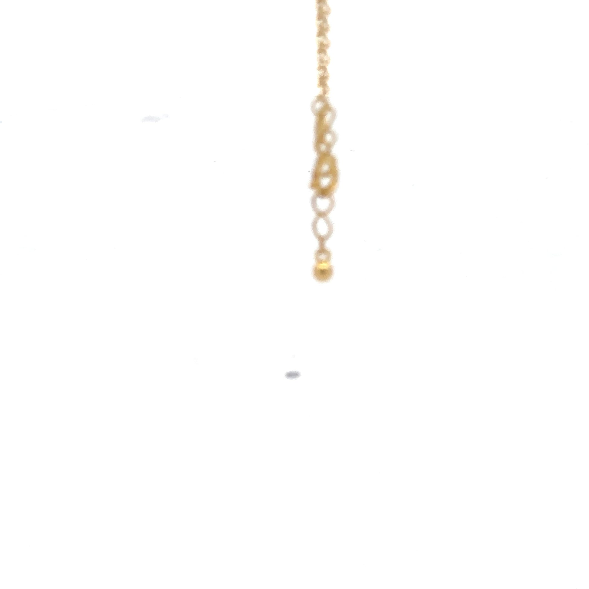 18K Gold Bracelet Paperclip Cable Link Size 6 inches plus 1.5 inches Extension 1.35 grams - Rafant