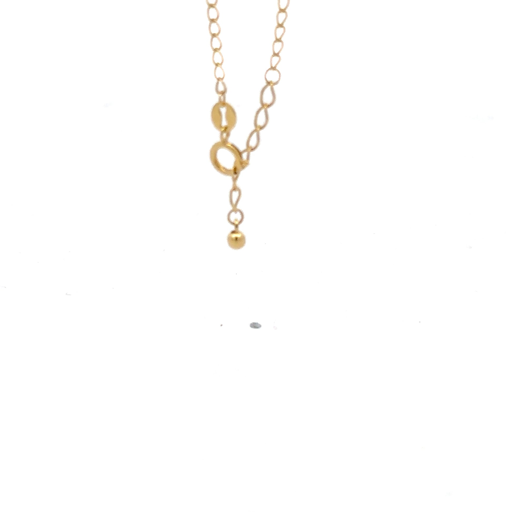 18K Gold Bracelet Paperclip Cable Link Size 6 inches plus 1.5 inches Extension 1.35 grams - Rafant