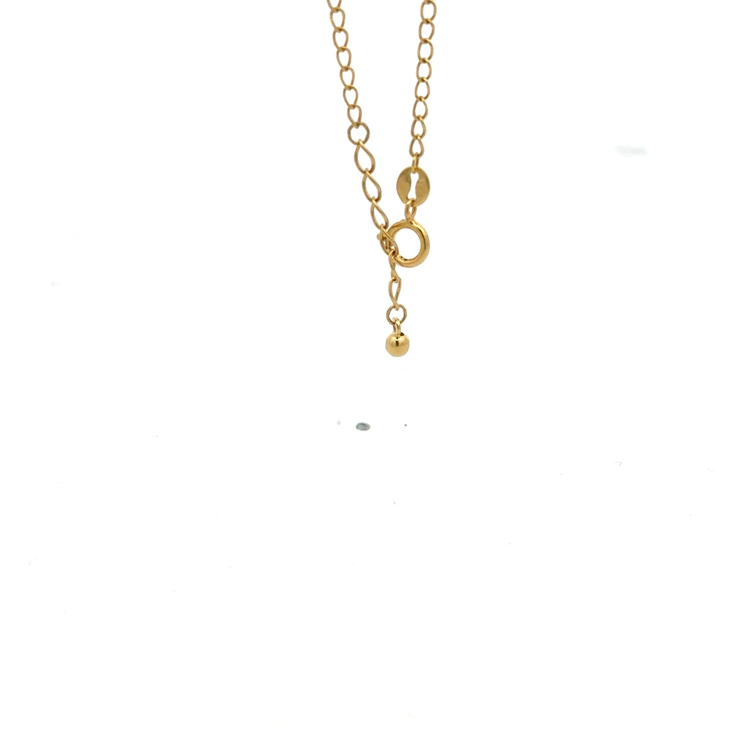 18K Gold Bracelet Paperclip Cable Link Size 6 inches plus 1.5 inches Extension 1.35 grams - Rafant