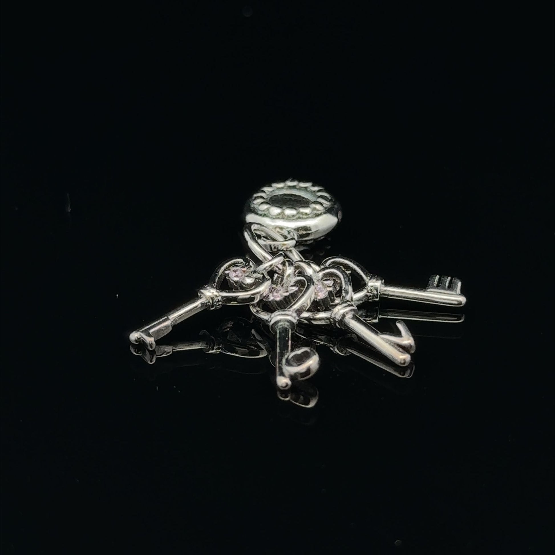 925 Sterling Silver Charm Bead Keys For Charm Bracelet Necklace - Rafant