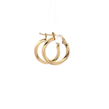 Load image into Gallery viewer, 18K Gold Earrings Hoops Small 0.82 grams - Rafant
