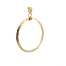 Load image into Gallery viewer, 18K Gold Pendant Round Circle Large 1.22 grams - Rafant
