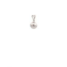 Load image into Gallery viewer, 18K White Gold Pendant Charm Ball 0.62 grams - Rafant
