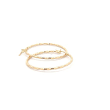 Load image into Gallery viewer, 18K Gold Earrings Hoops Loops Spiral 1.41 grams - Rafant
