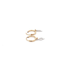 Load image into Gallery viewer, 18K Gold Earrings Hoops Two Tone - Rafant
