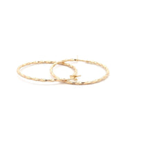 Load image into Gallery viewer, 18K Gold Earrings Hoops Loops Spiral 1.41 grams - Rafant
