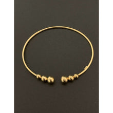Load image into Gallery viewer, 18K Gold Bracelet Bangle Beads Cuff Design Size 7 inches 3.26 grams

