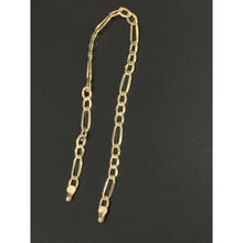 Load image into Gallery viewer, 18k Saudi Gold Figaro Chain Link No Clasp 7.5 inches - Rafant
