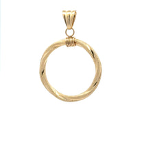 Load image into Gallery viewer, 18K Gold Pendant Spiral 1.42 grams - Rafant
