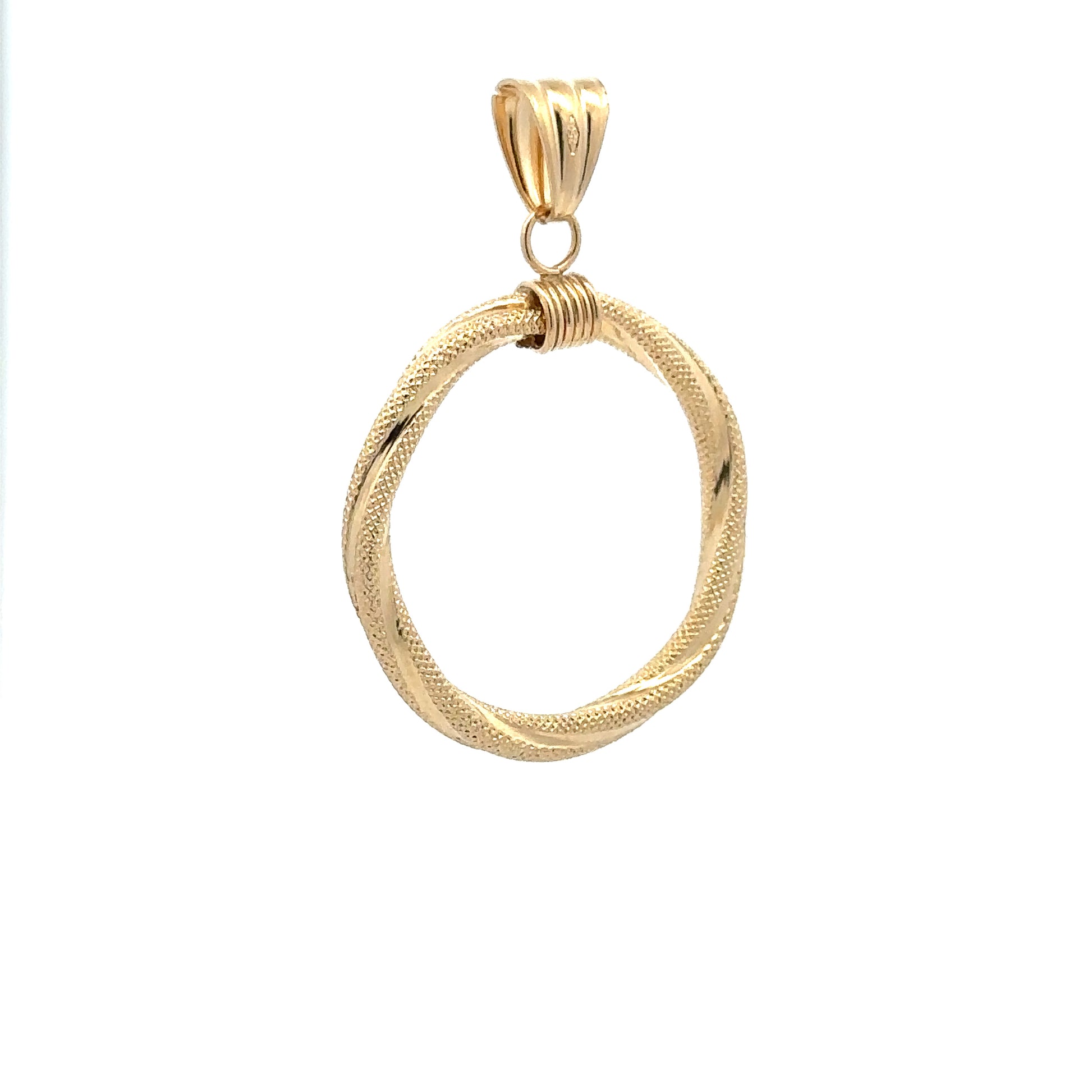 18K Gold Pendant Spiral 1.42 grams - Rafant