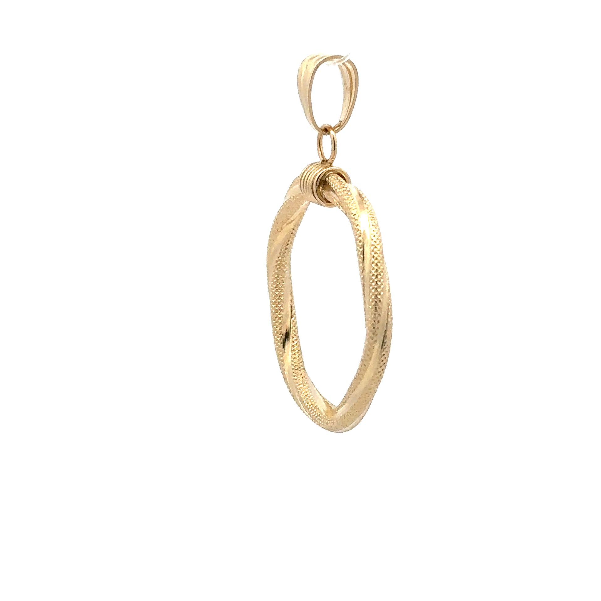 18K Gold Pendant Spiral 1.42 grams - Rafant