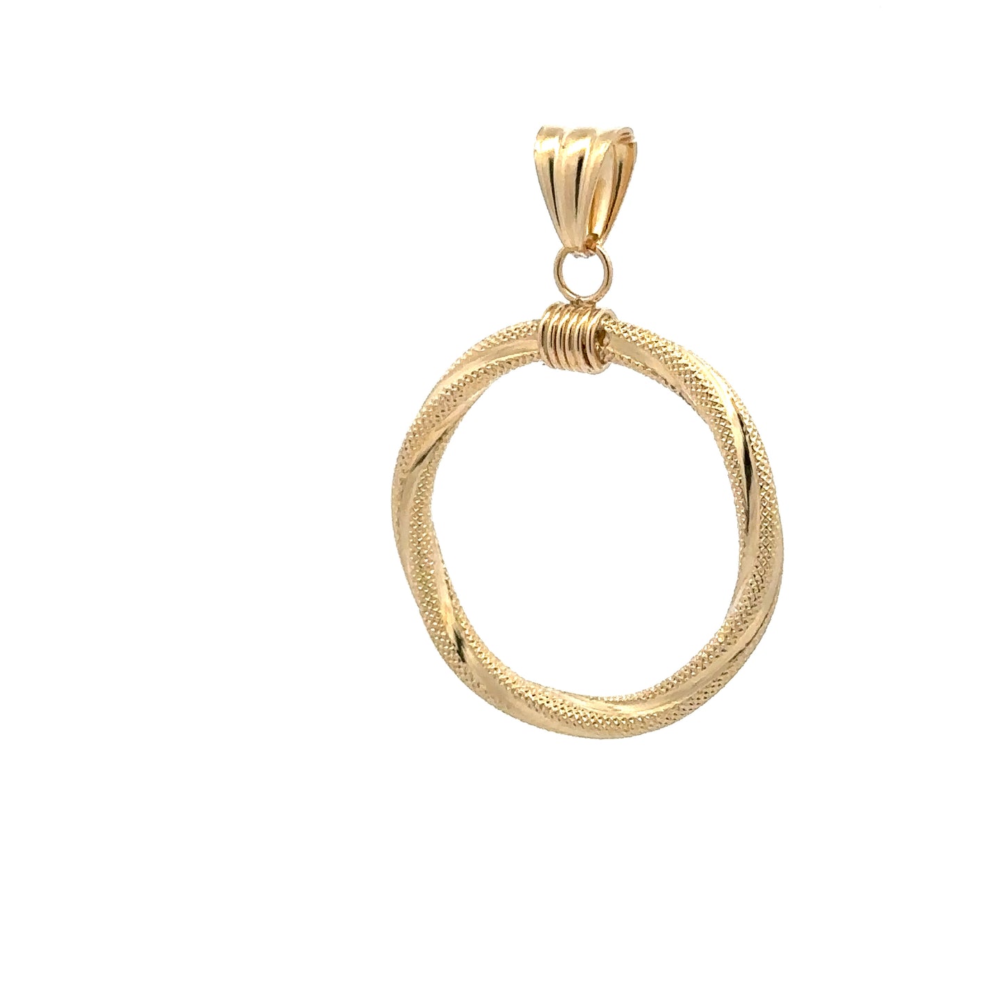 18K Gold Pendant Spiral 1.42 grams - Rafant