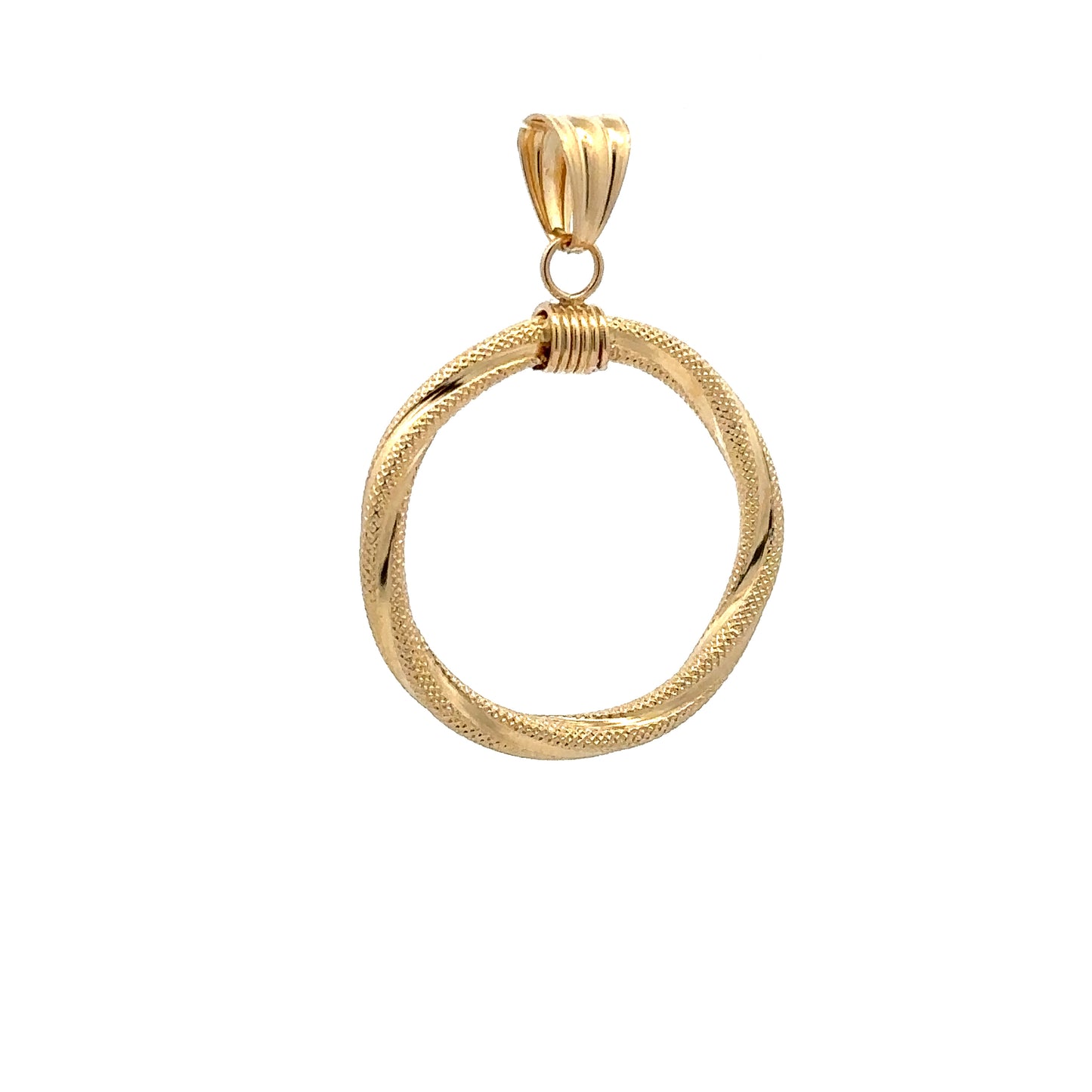 18K Gold Pendant Spiral 1.42 grams - Rafant