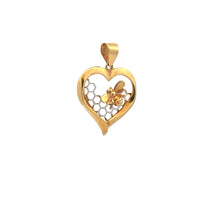 Load image into Gallery viewer, 18K Gold Pendant Heart Bee 2.03 grams - Rafant
