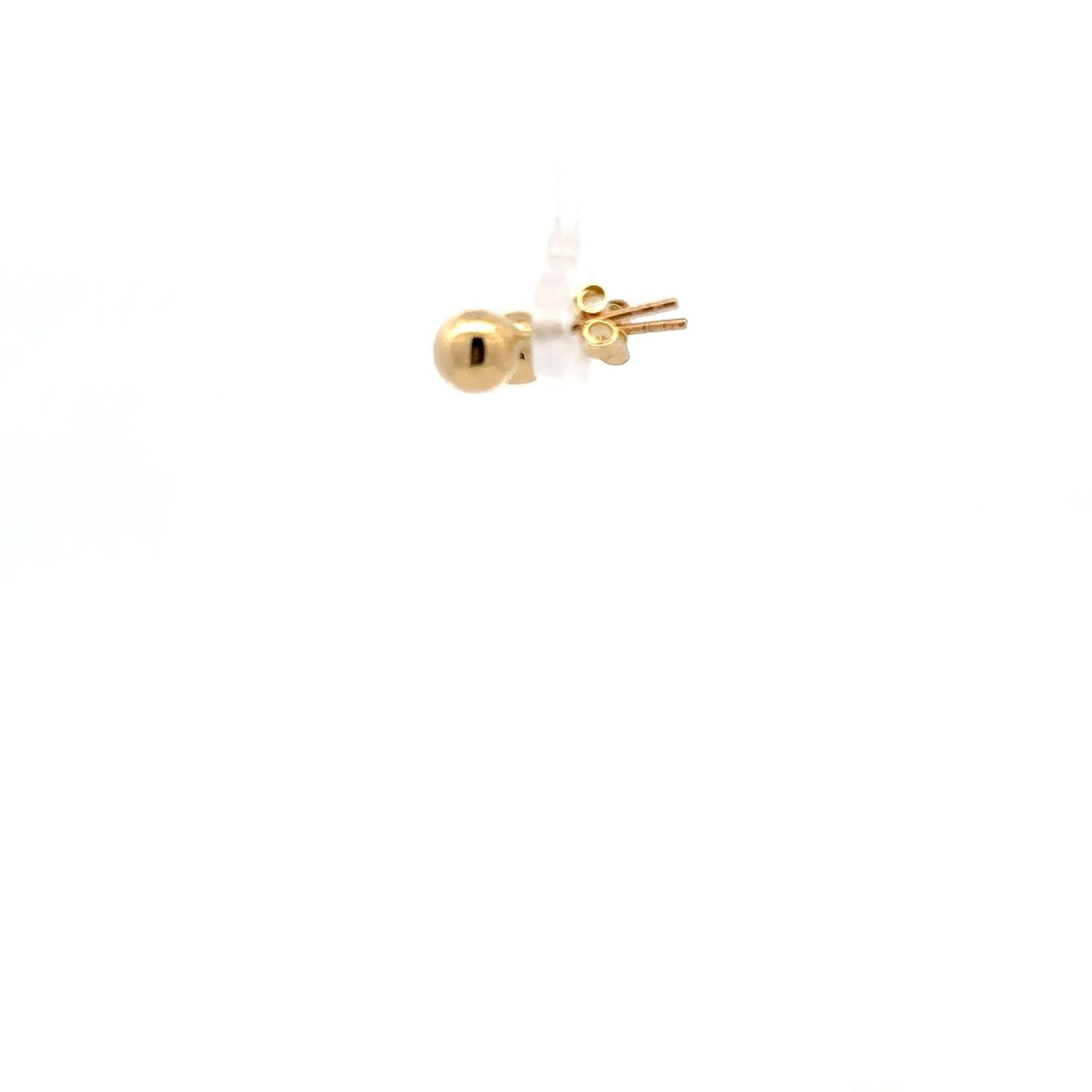 18K Gold Stud Earrings Ball - Rafant