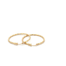 Load image into Gallery viewer, 18K Gold Earrings Hoops Loops Spiral 1.38 grams - Rafant

