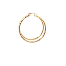 Load image into Gallery viewer, 18K Gold Earrings Hoops Loops Large 1.93 grams - Rafant
