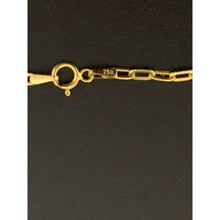 Load image into Gallery viewer, 18K Gold  Bracelet Paperclips 7.5 inches 1.01 grams
