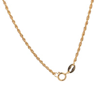 Load image into Gallery viewer, 18K Gold Necklace Chain 18&quot; Rose Quartz Flower Pendant 1.88 grams - Rafant
