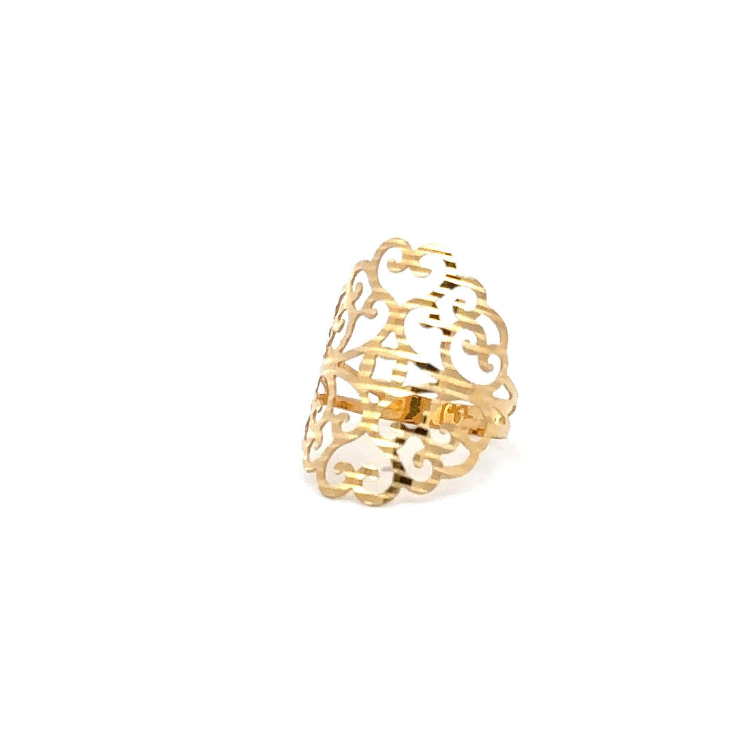 18K Gold Ring 1.33 grams Size 6 - Rafant