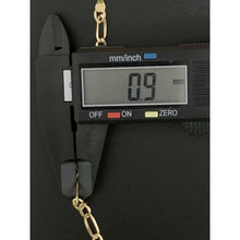Load image into Gallery viewer, New Real 18k Saudi Gold Figaro Chain Link No Clasp 7.5" - Rafant
