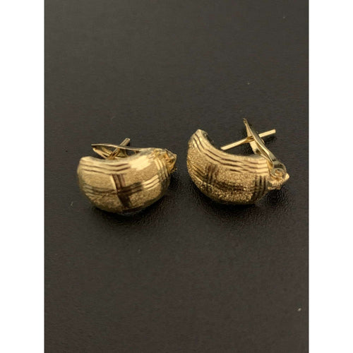 18K Gold  Earrings French Clips 1.32 grams