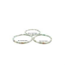 Load image into Gallery viewer, Natural Burmese Jade Gemstones Mini 3.5mm 18K Gold Charm Bead - Rafant
