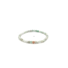 Load image into Gallery viewer, Natural Burmese Jade Gemstones Mini 3.5mm 18K Gold Charm Bead - Rafant
