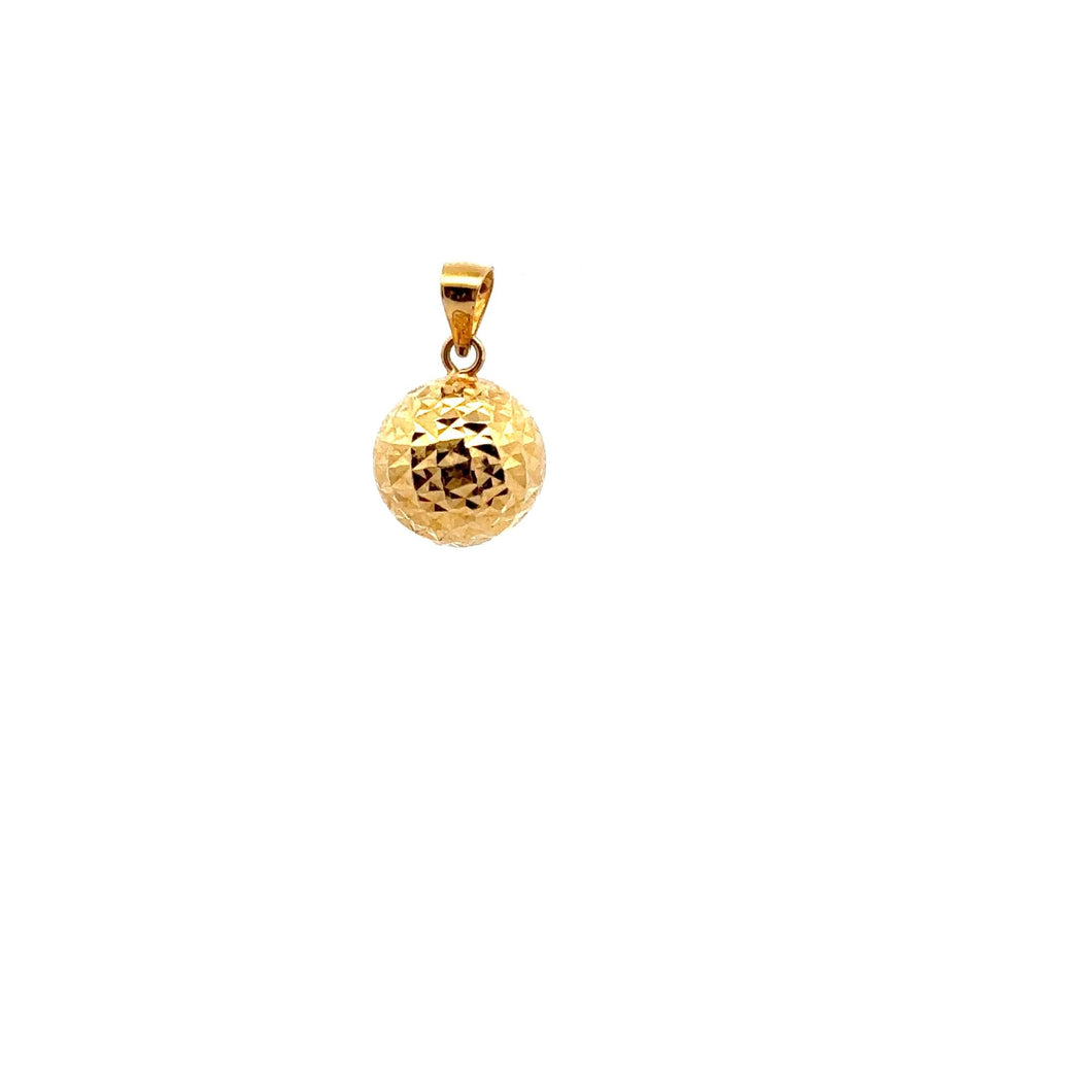 18K Gold Pendant Charm Ball 0.73 grams - Rafant