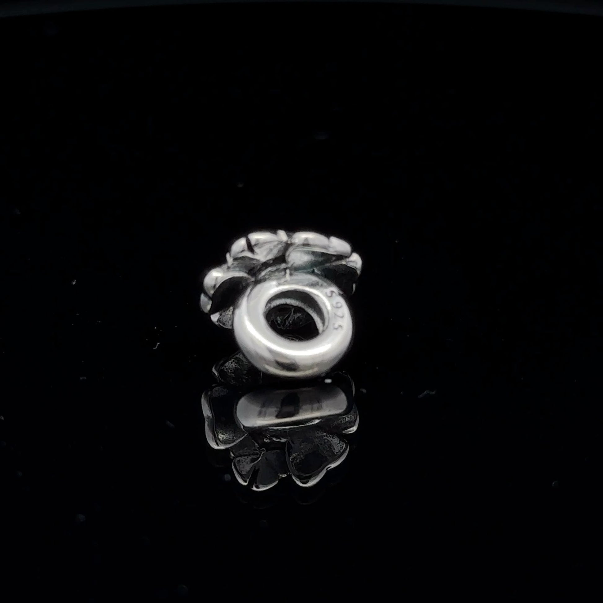 925 Sterling Silver Charm Bead Flower Pink Multicolor For Charm Bracelet Necklace - Rafant