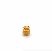 Load image into Gallery viewer, 24K 999.9 Pure Gold Charm Money Bag Bead Spacer DIY Small 0.16g
