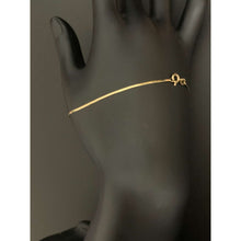 Load image into Gallery viewer, 18K Gold Bracelet Chain Flat Size 7.5 inches 0.85 grams
