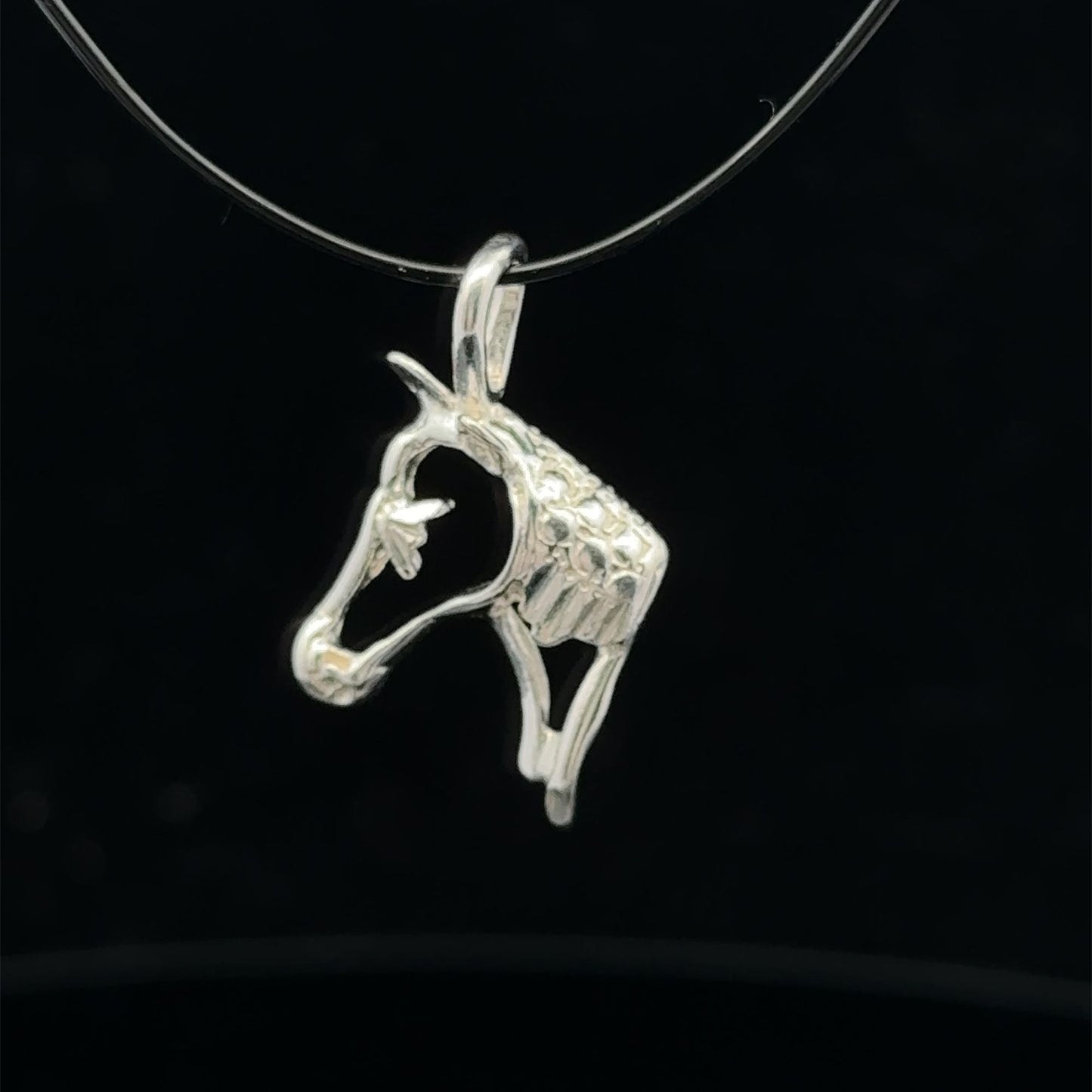 925 Sterling Silver Pendant Charm Horse Pet Animal - Rafant