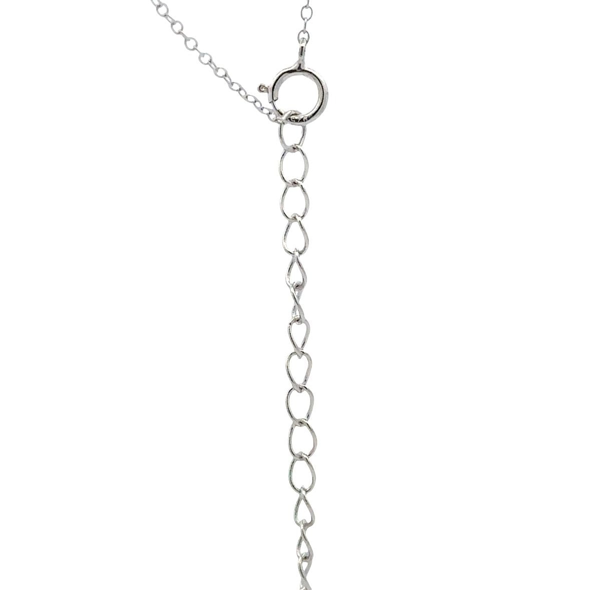 925 Sterling Silver Necklace 16 inches Chain Pendant - Rafant