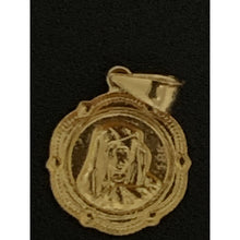 Load image into Gallery viewer, 18K Gold Pendant Charm Religious Mother Mary 0.79 grams Not a Back to Back Design - Rafant
