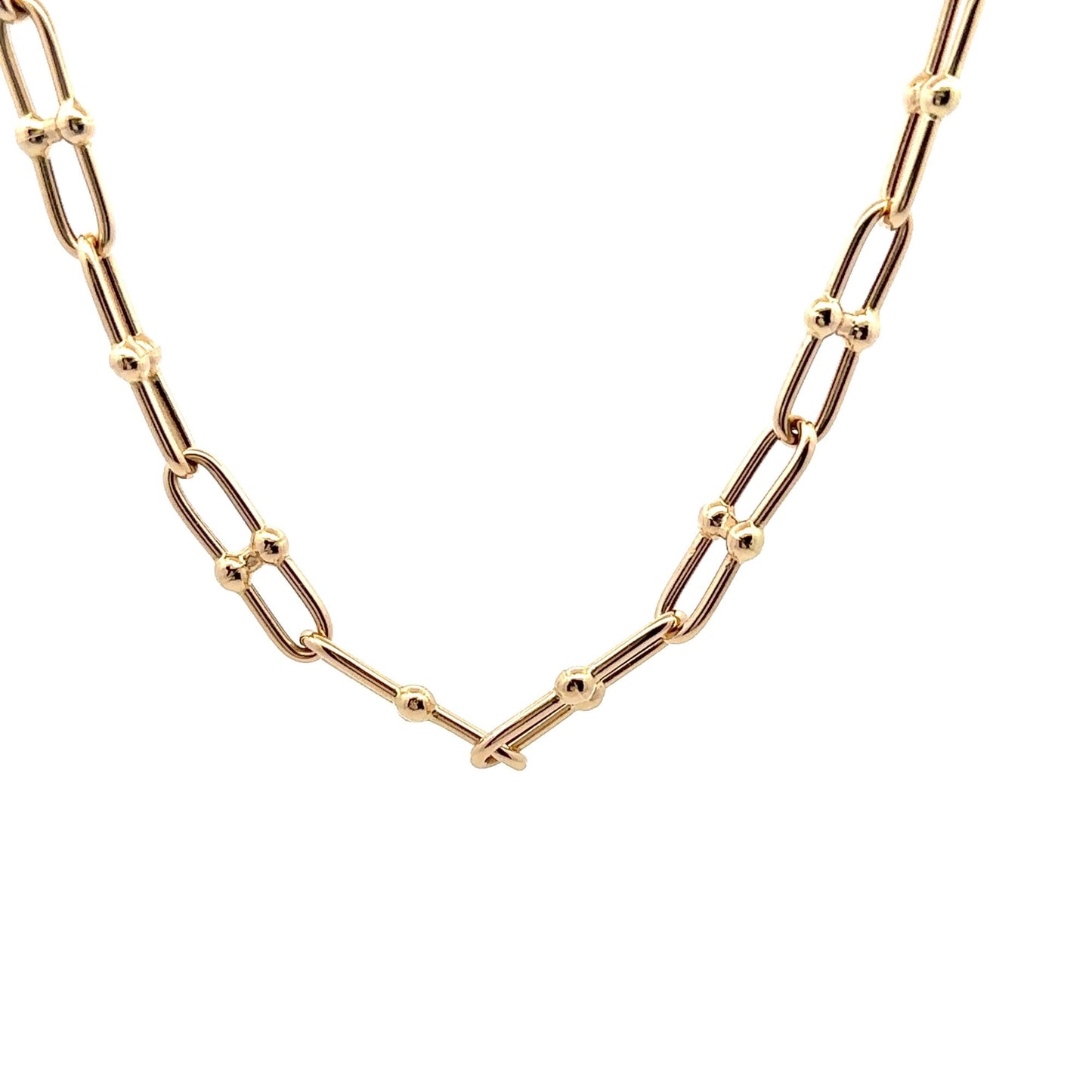 18K Gold Necklace Chain 17.5 inches 10.93 grams - Rafant