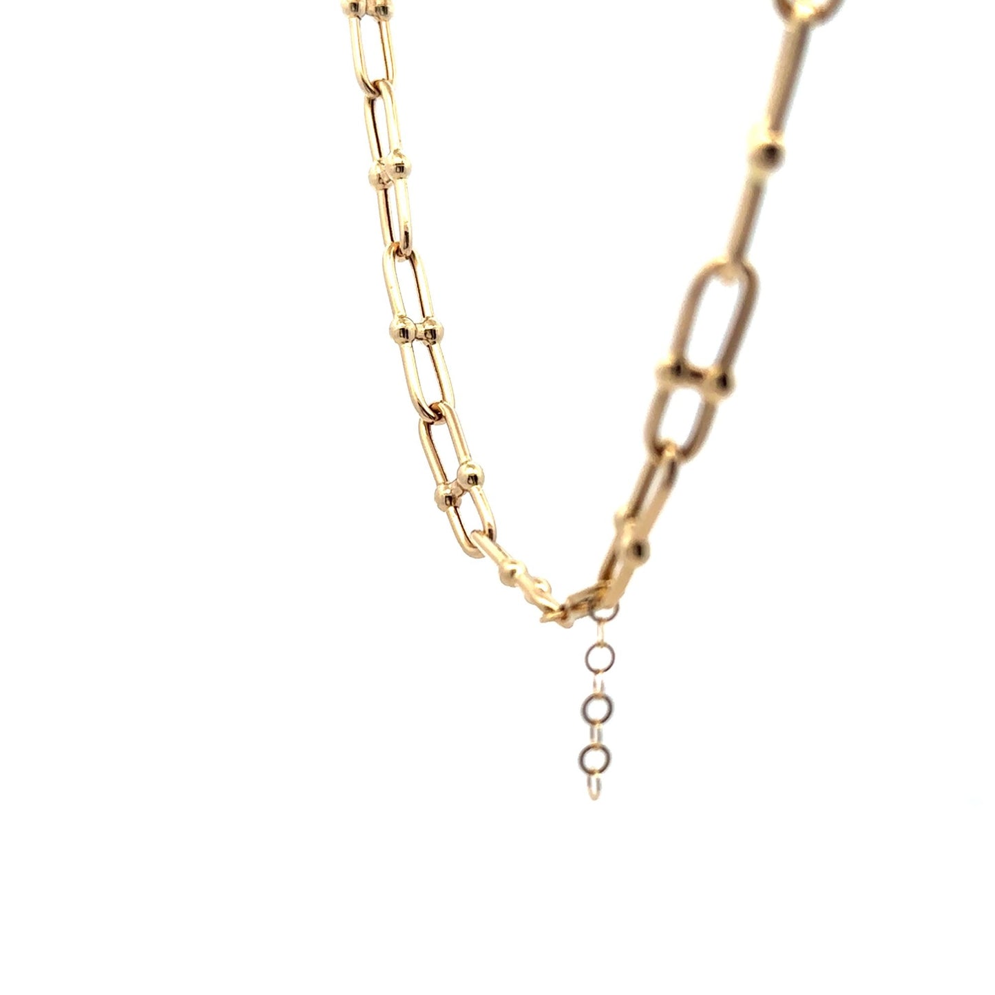 18K Gold Necklace Chain 17.5 inches 10.93 grams - Rafant
